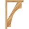 Ekena Millwork Westlake Block Rough Sawn Bracket w/ Offset Brace, Western Red Cedar, 4"W x 20"D x 32"H BKT0402X20X32WTL05RWR - alternate 3
